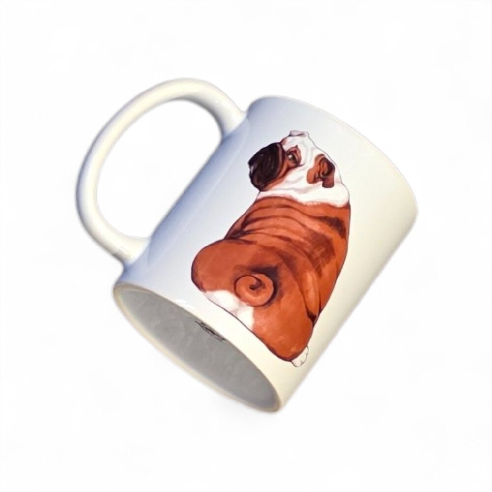 English Bulldog Look Back Ceramic Coffee Mug Tea Cup Gift Novelty